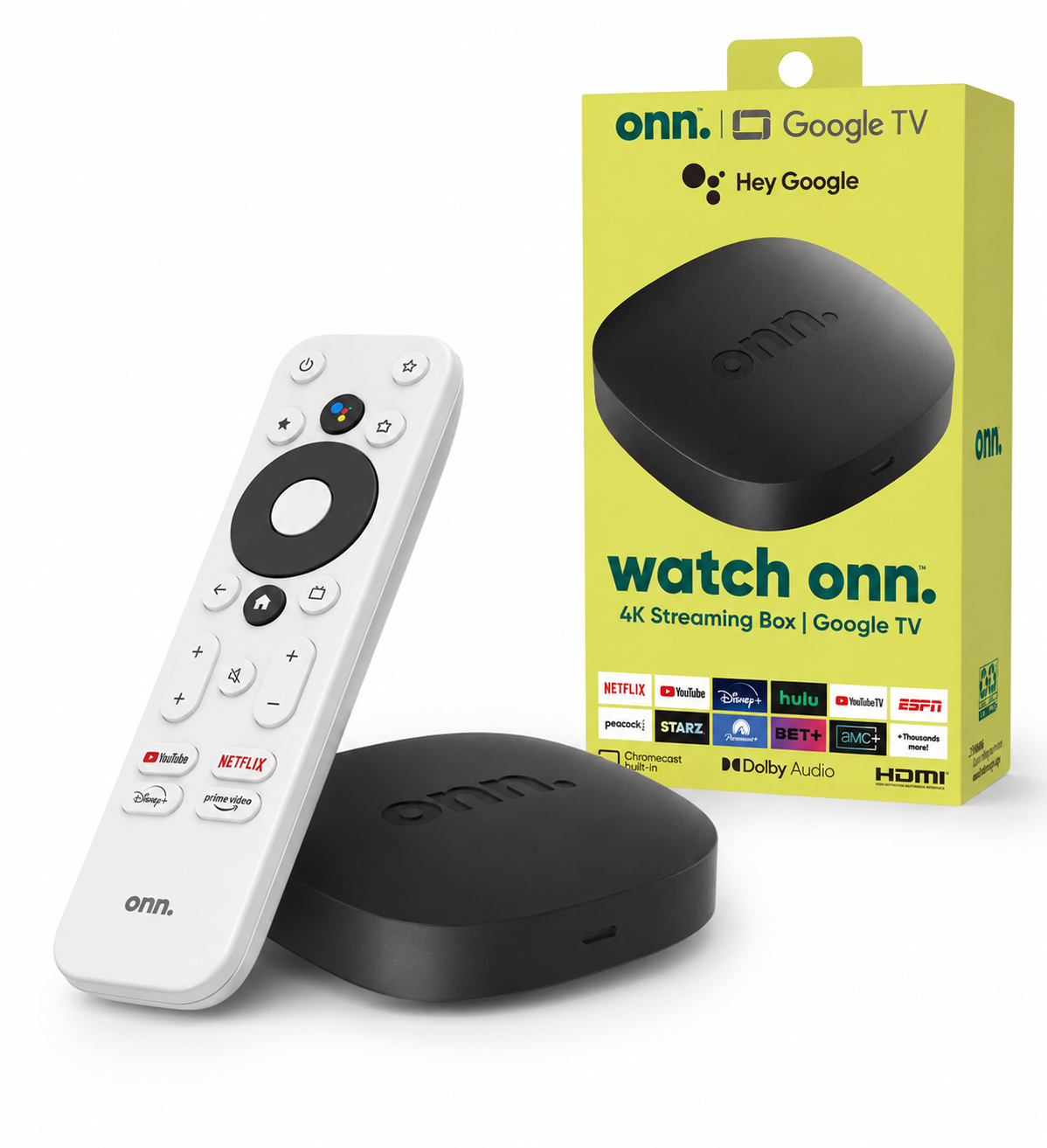 TV Box Watch Onn 4K Google TV